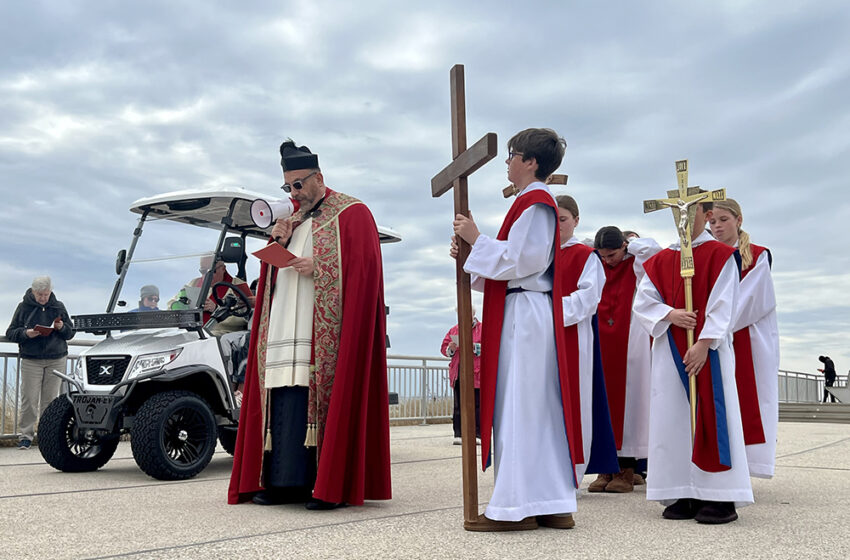  SFDS Does Stations of the Cross on the Boardwalk