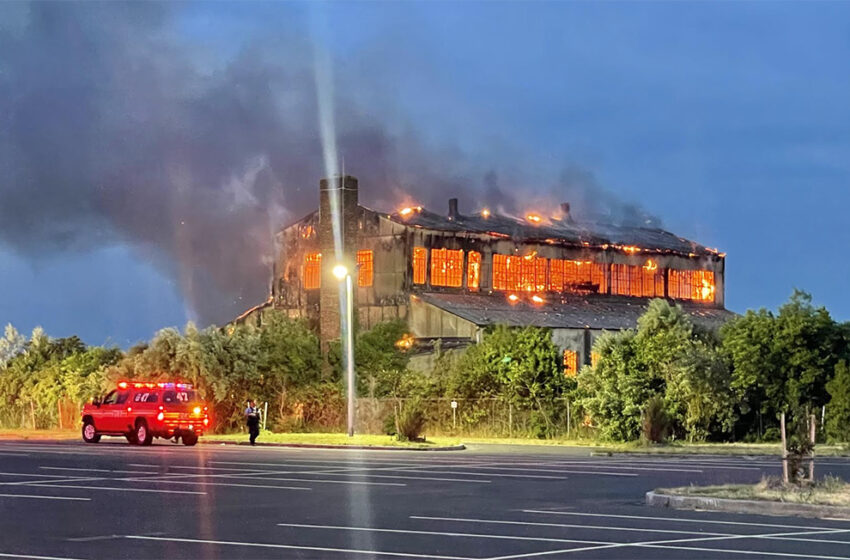  Fort Tilden Fire  Destroys Historic Building