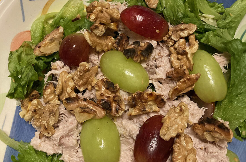  Fresh Tuna Salad with Red Grapes & Toasted Walnuts